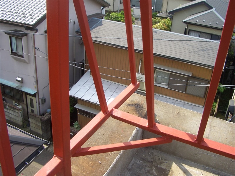 フェンスのざび止め完了