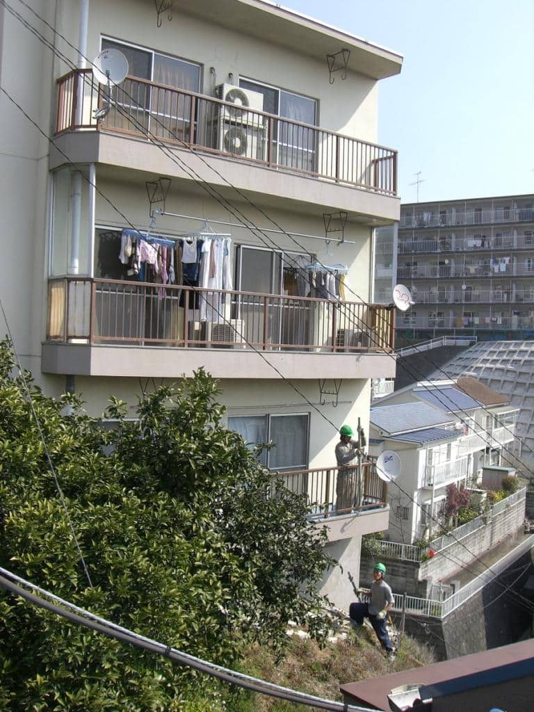マンションベランダ側