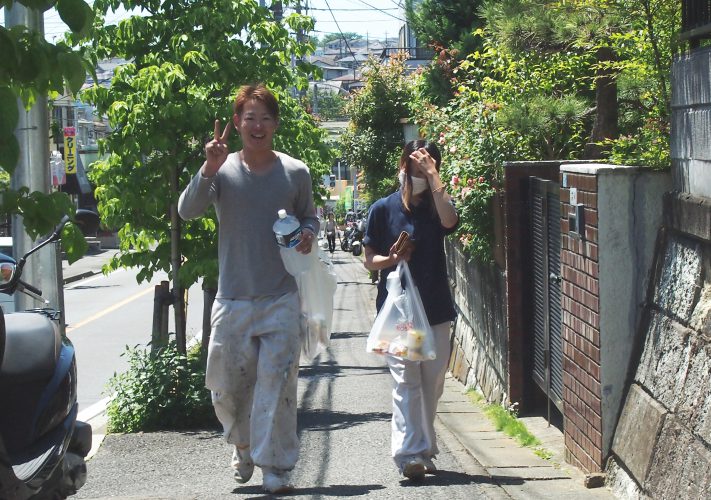塗装女子りおの旭区完工の巻