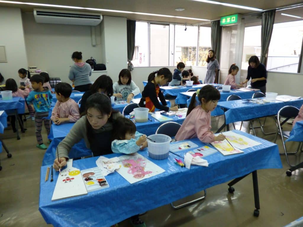 羽子板塗装体験