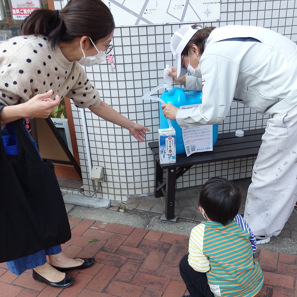 株式会社塗装職人の次亜塩素酸水無料配布