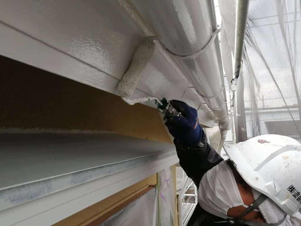 鼻隠しの木部塗装