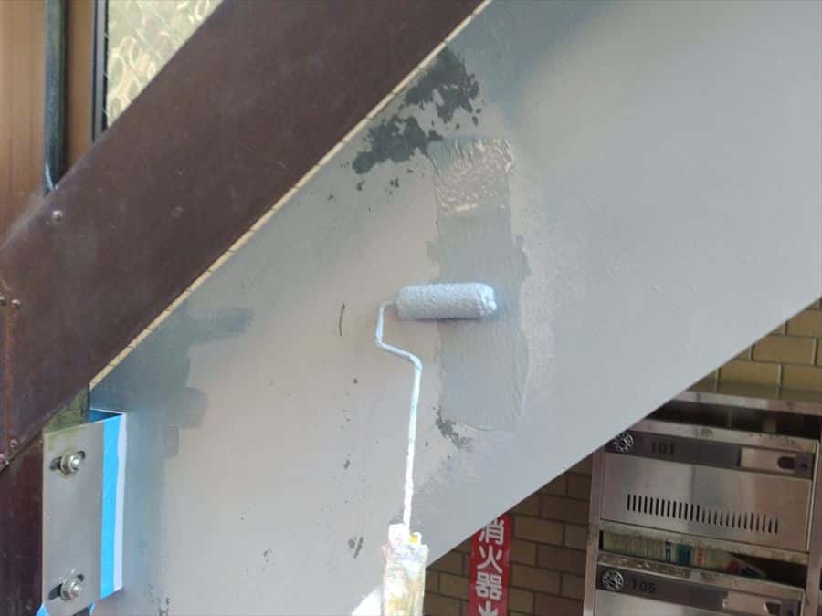 外階段　錆止め