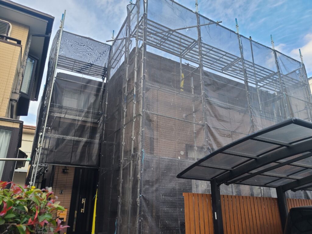 住宅の足場