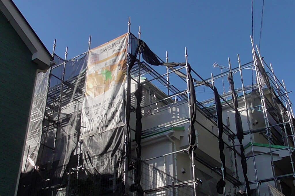 横浜市にある戸建て住宅の現場