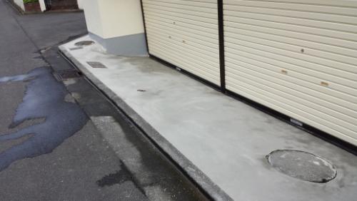 2013年7月30日　川崎市中原区ほしば邸：駐車場前下地補修