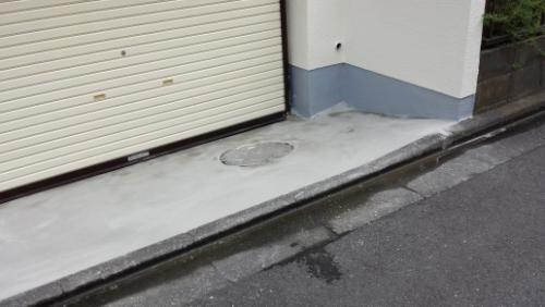 2013年7月30日　川崎市中原区ほしば邸：駐車場前下地補修