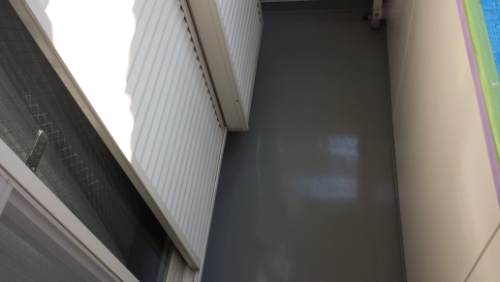 2013年12月4日　横須賀市浦賀　防水：トップコート塗布