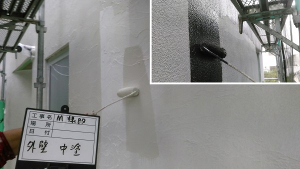 外壁-中塗り