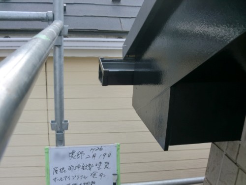 2014年2月19日　戸塚区南舞岡：屋根鉄部の釘抜け
