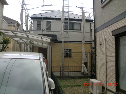 2014年3月21日　川崎市宮前区：塗装完了後の外観