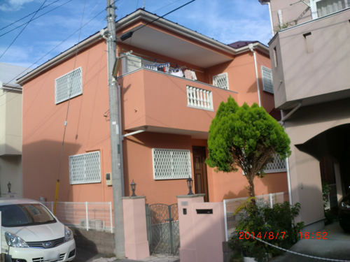 川崎市多摩区：足場解体後