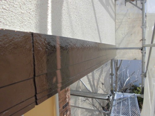 2014年3月15日　川崎市多摩区：幕板上塗り完了