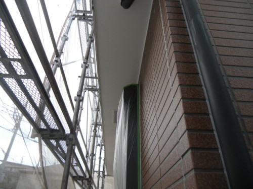 旭区鶴ヶ峰本町：軒塗装3