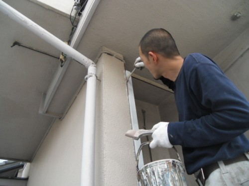横浜市磯子区：木部中塗り2