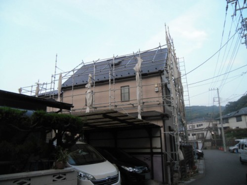 横須賀市久里浜：塗装後の外観