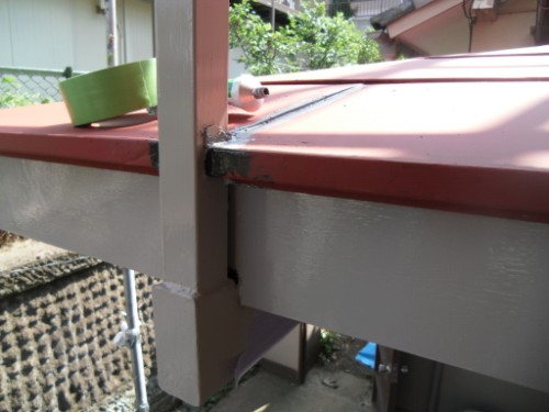 横浜市磯子区：トタン屋根補修