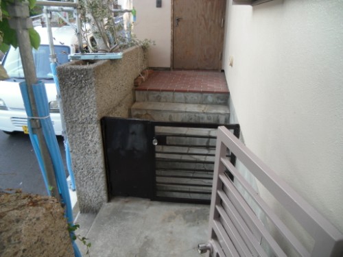 横浜市磯子区：塗装後の鉄部ドア