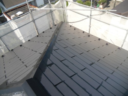 横浜市金沢区：屋根上塗りダメ込み2
