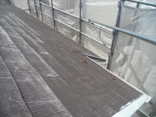 逗子市桜山：雨押さえサビ止め