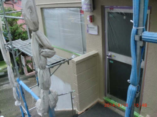 川崎市麻生区：外壁中塗り