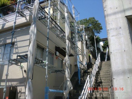 川崎市麻生区：塗装後の外壁2