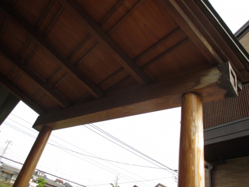 町田市南大谷：施工前の木部