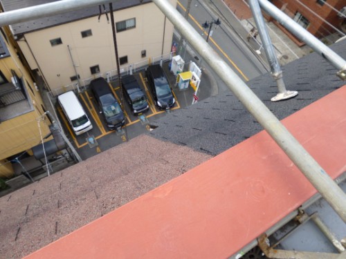 川崎市川崎区：塗装前後の屋根