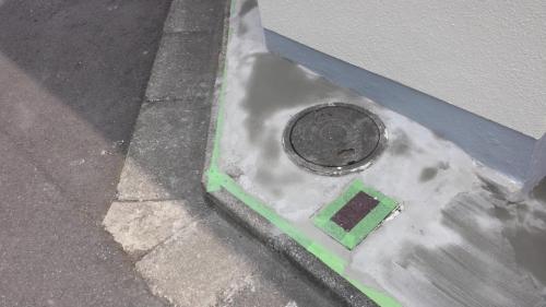 2013年7月30日　川崎市中原区ほしば邸：駐車場前下地補修
