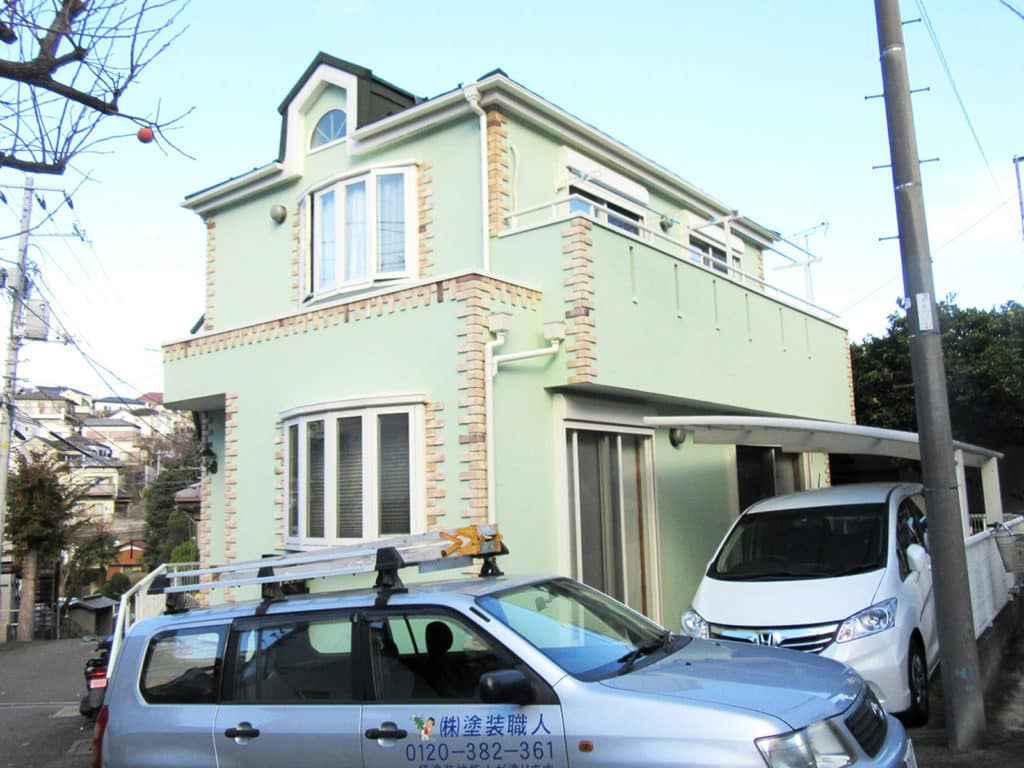 外壁塗装の塗装職人施工事例