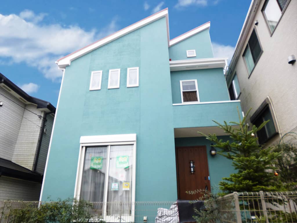 外壁塗装の塗装職人施工事例