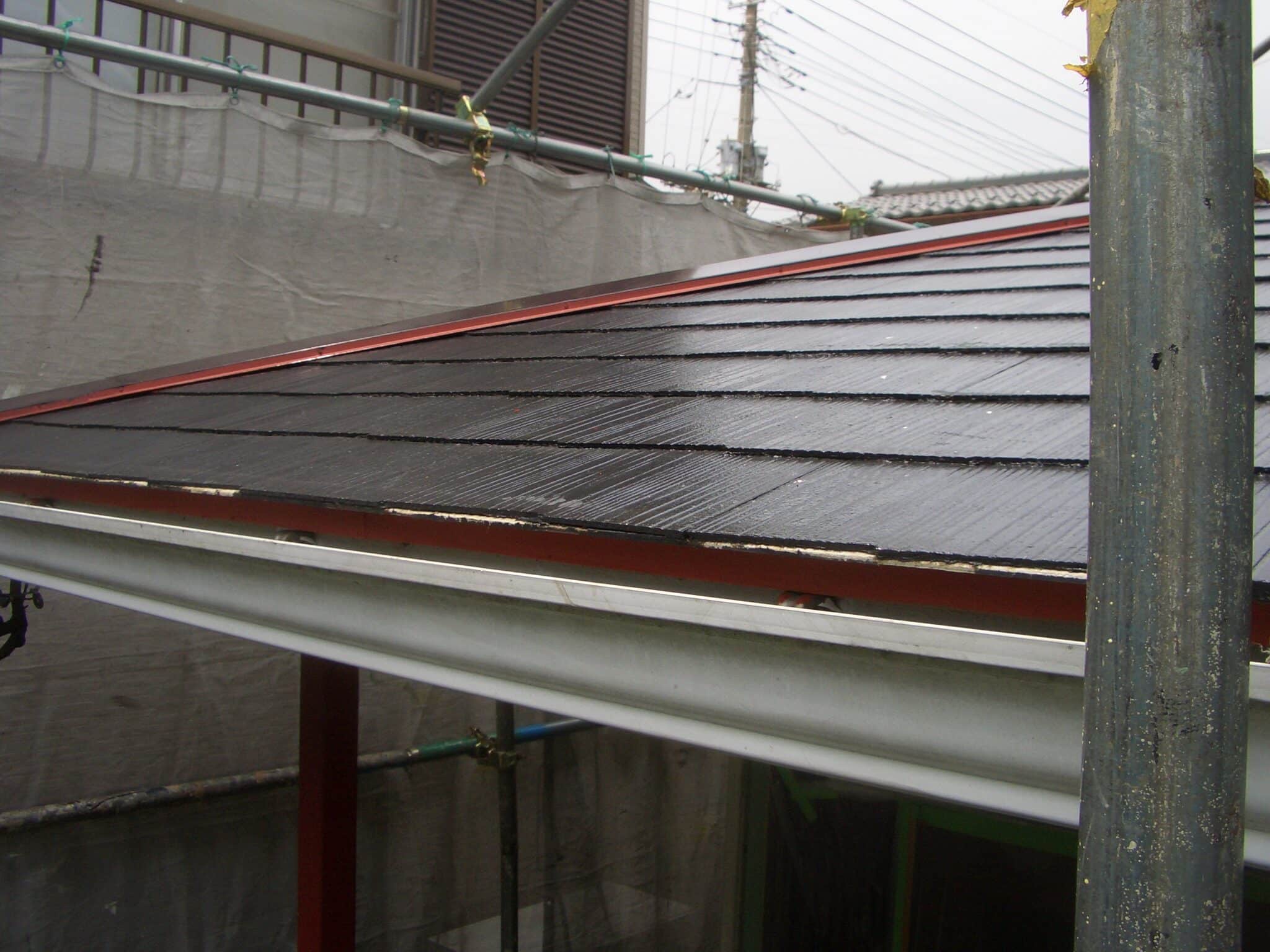 屋根唐草の錆止め
