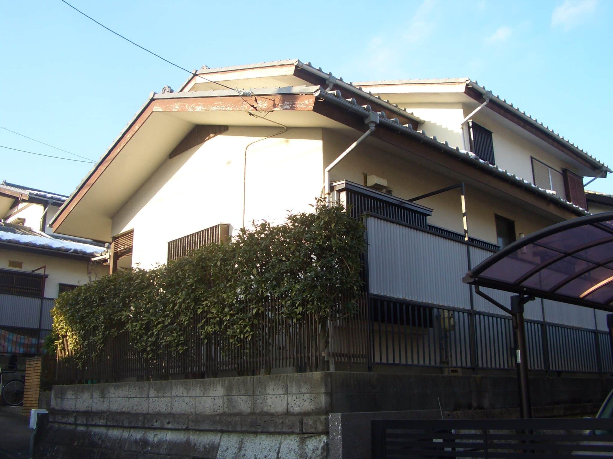 紫外線で傷む木部