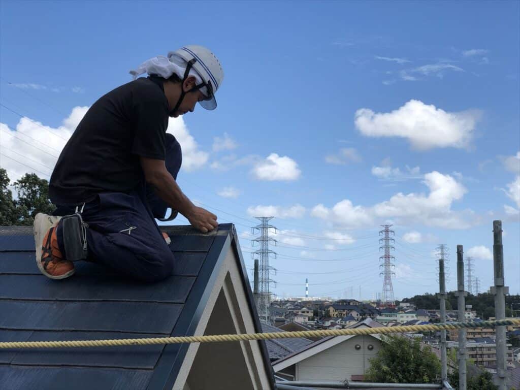 ケラバ撤去前状態の確認